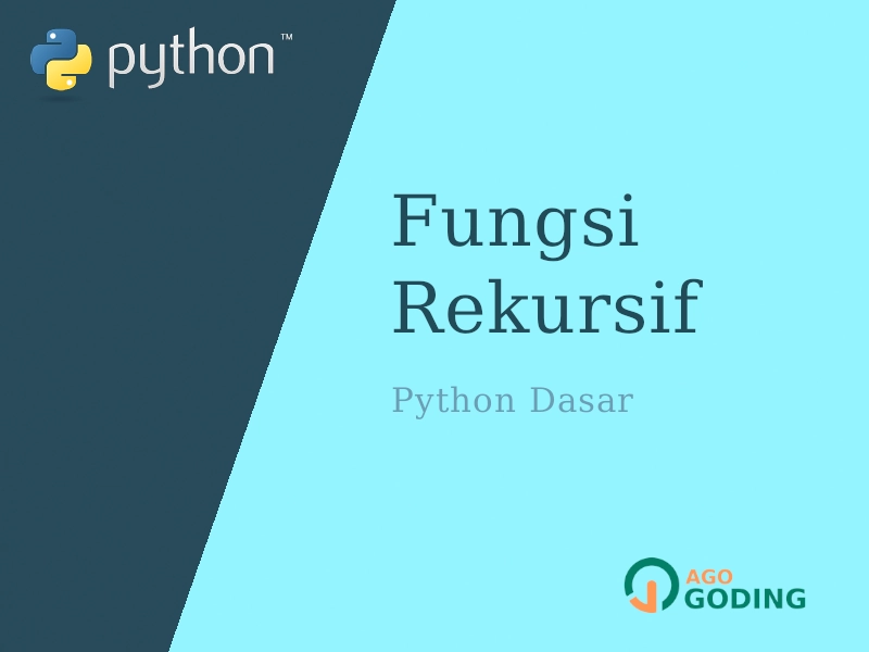 Python Dasar: Fungsi Rekursif (4 Contoh Program) 🐍